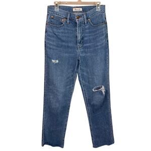 Madewell women’s perfect vintage Jean distressed (size 27/26” inseam)